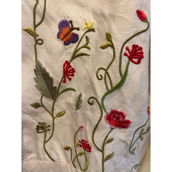 Neiman Marcus Vintage Women Silk Jacket Boho Festival Preppy Old Money Floral 12 - Picture 3 of 12